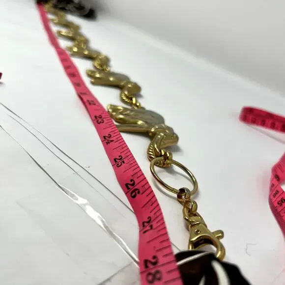 Gold Tone Elephant Chain Belt Link Boho Women VTG  display picture 2